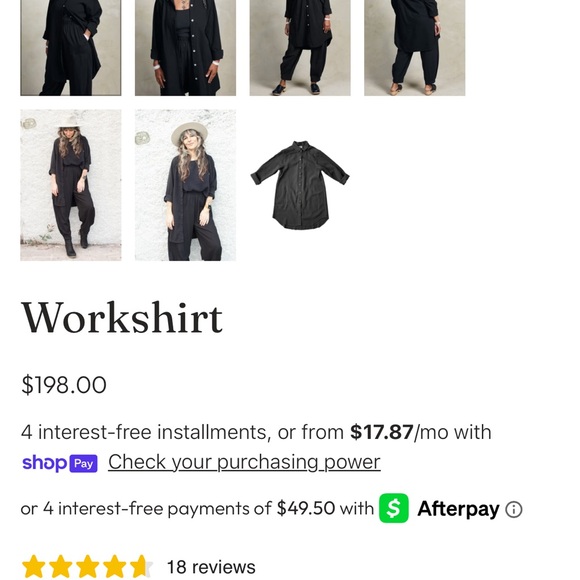 Work shirt - women’s shirt dress - Picture 10 of 10